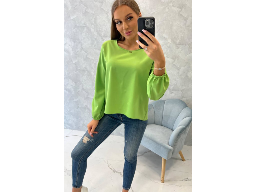 Elegantní halenka Abaigael světle zelená