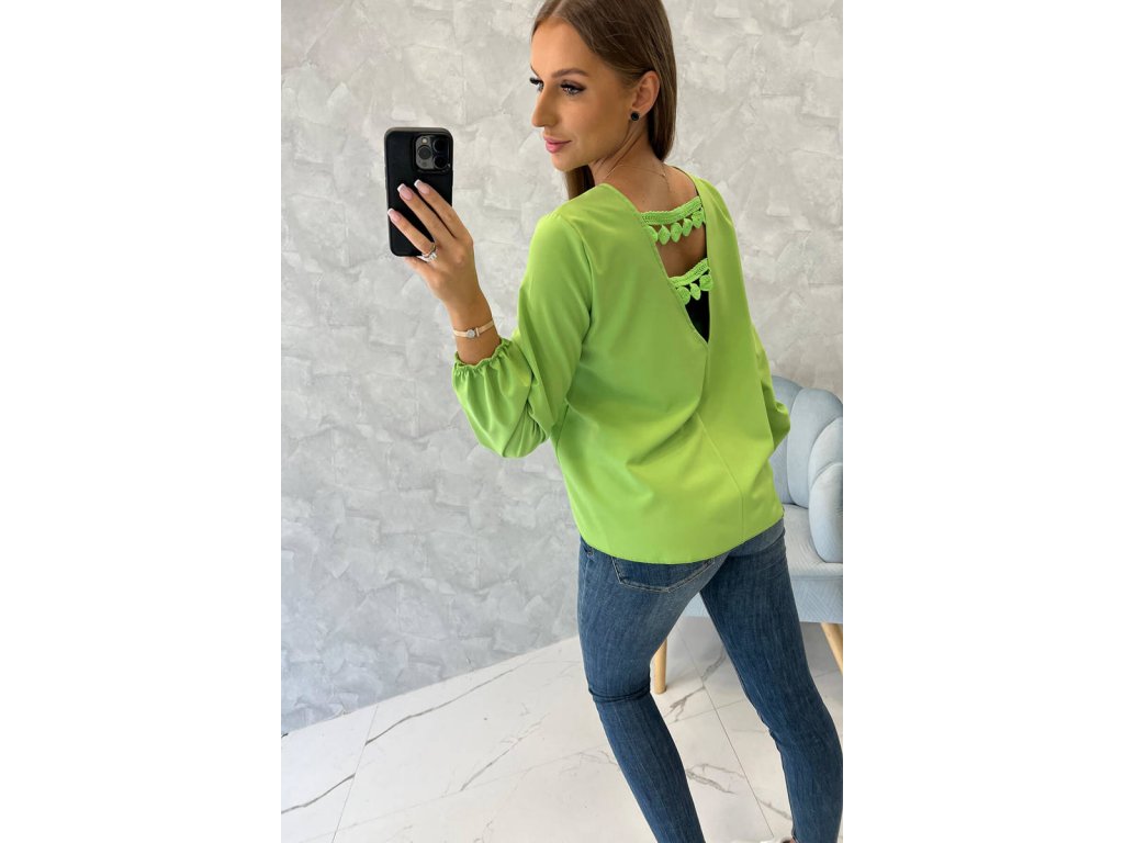 Elegantní halenka Abaigael světle zelená