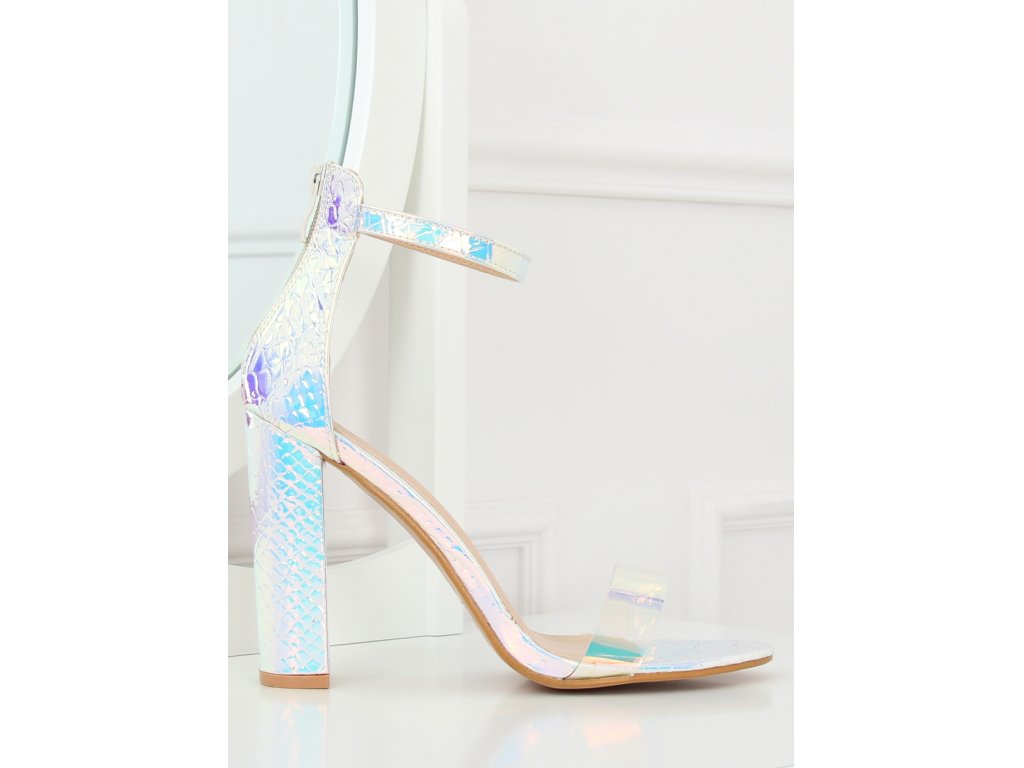 Hologramové sandály Carmel stříbrné