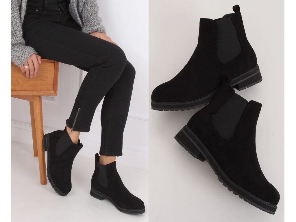 Kotníkové boty Claudette černé