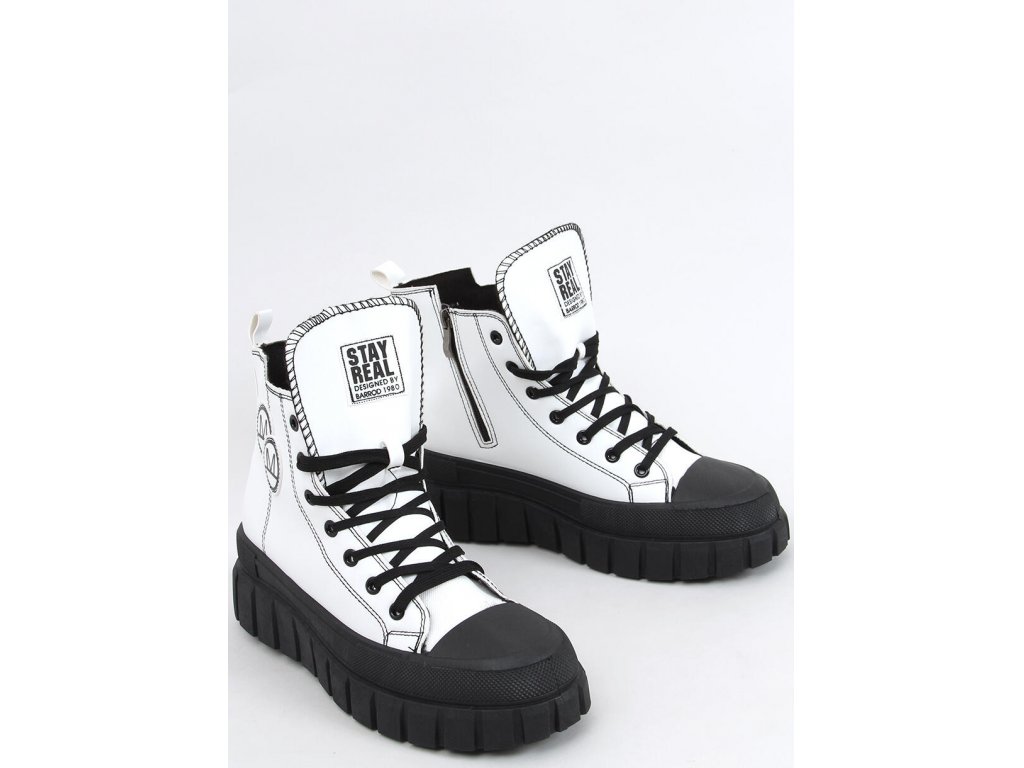 Kotníkové boty Kendal černobílé