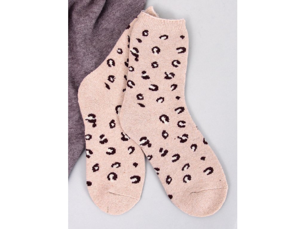 Leopardí ponožky Mandi sada 3 ks