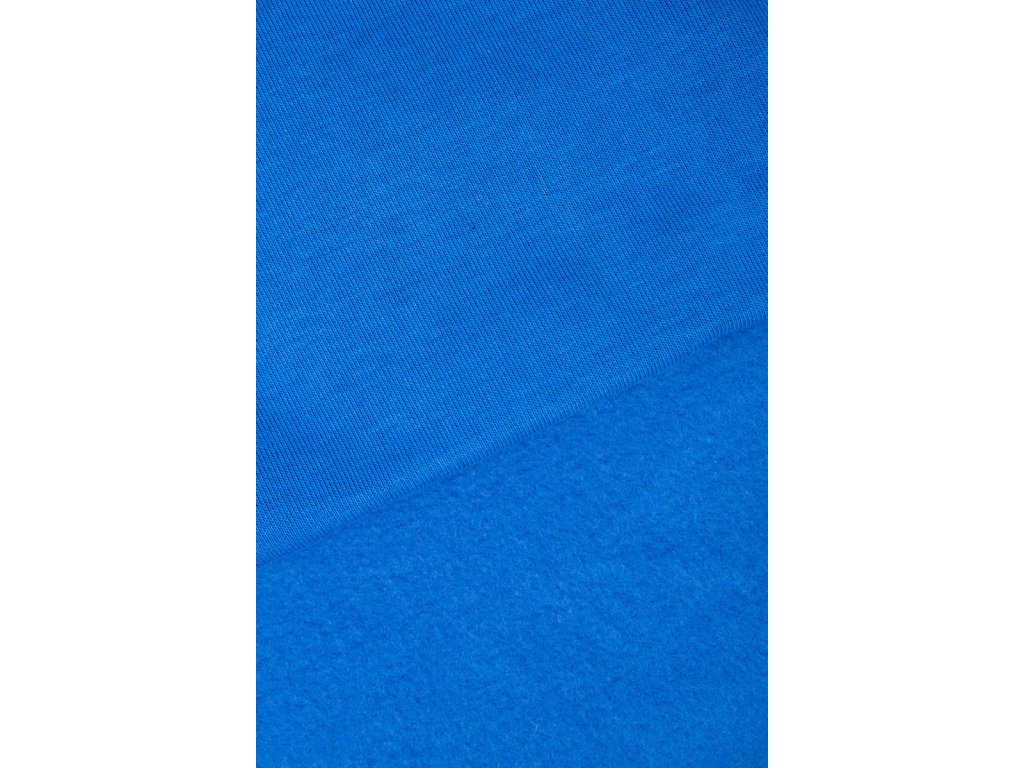 Mikinové šaty s rozparkem Eva královsky modré