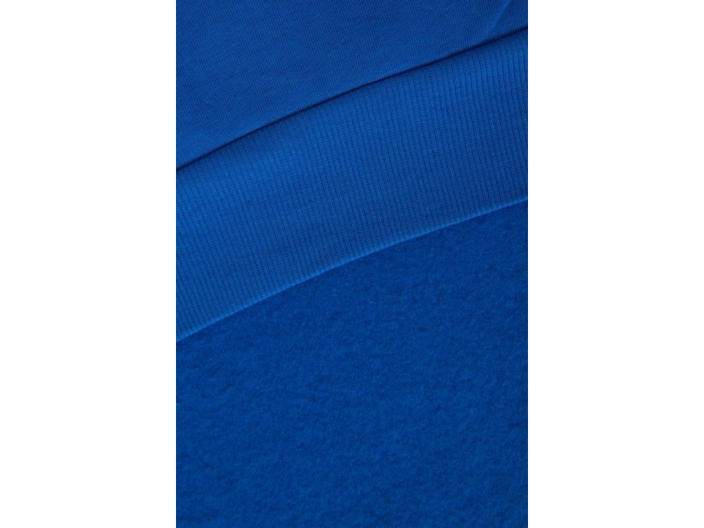 Mikinové šaty s rozparky Kit královsky modré/černé