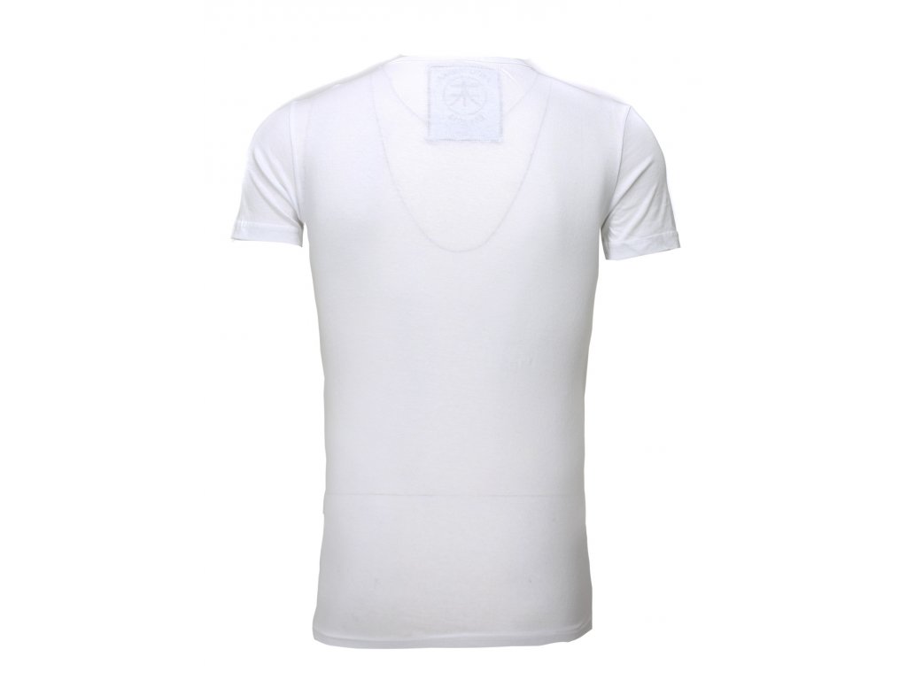 Pánské tričko Akito Tanaka ADMIRAL s kotvou Bílé