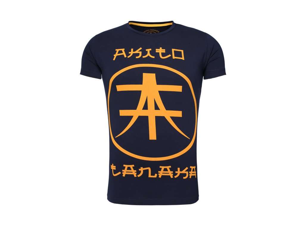 Pánské tričko Akito Tanaka WRITE Námořnické/Oranžové