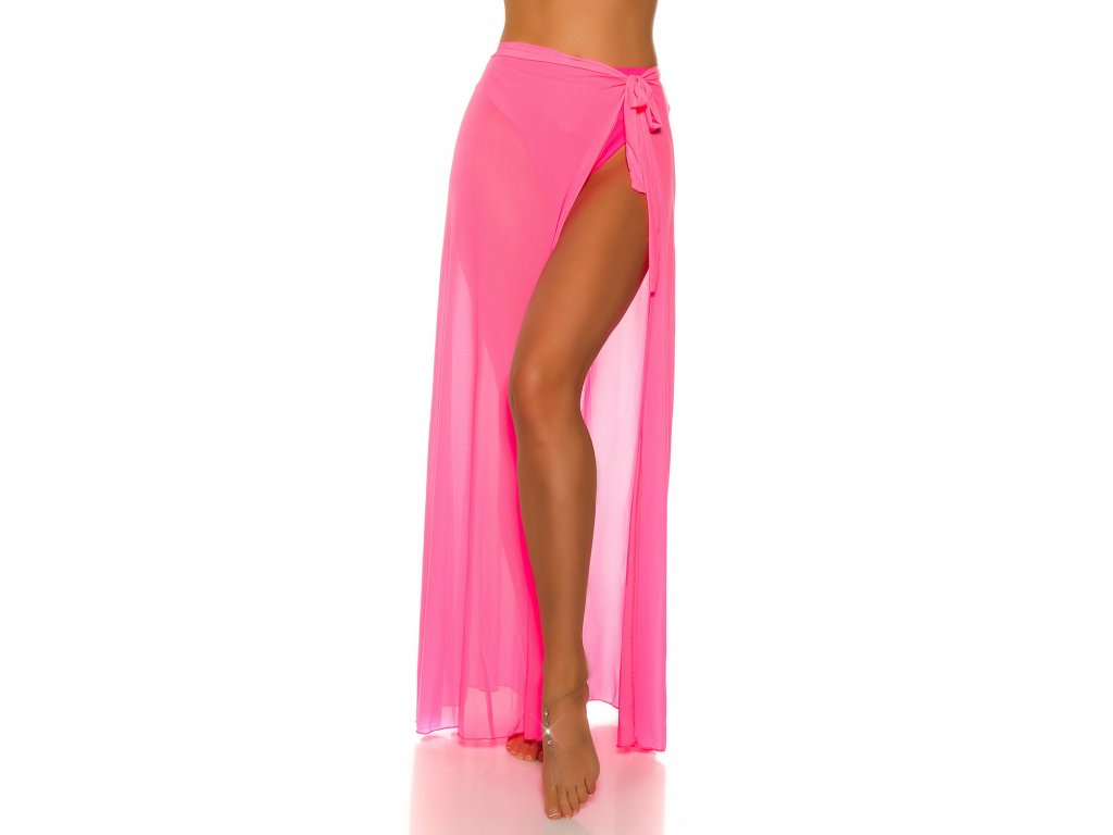 Plážová sukně Shawna neonově růžová
