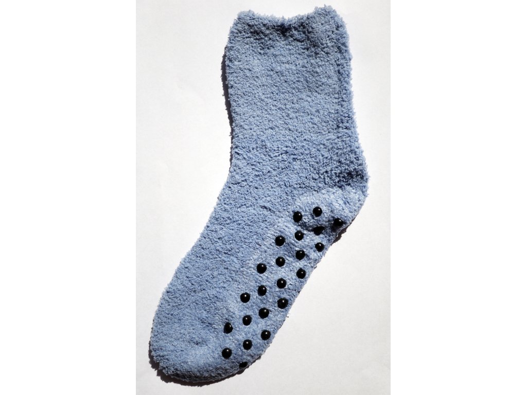 Plyšové ponožky Keri - sada 2 páry - světle modré