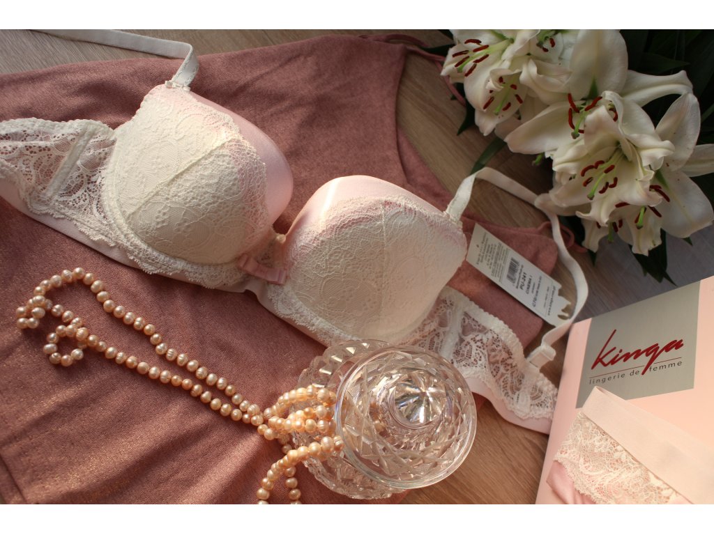 Podprsenka Cissy vyztužená perlově růžová