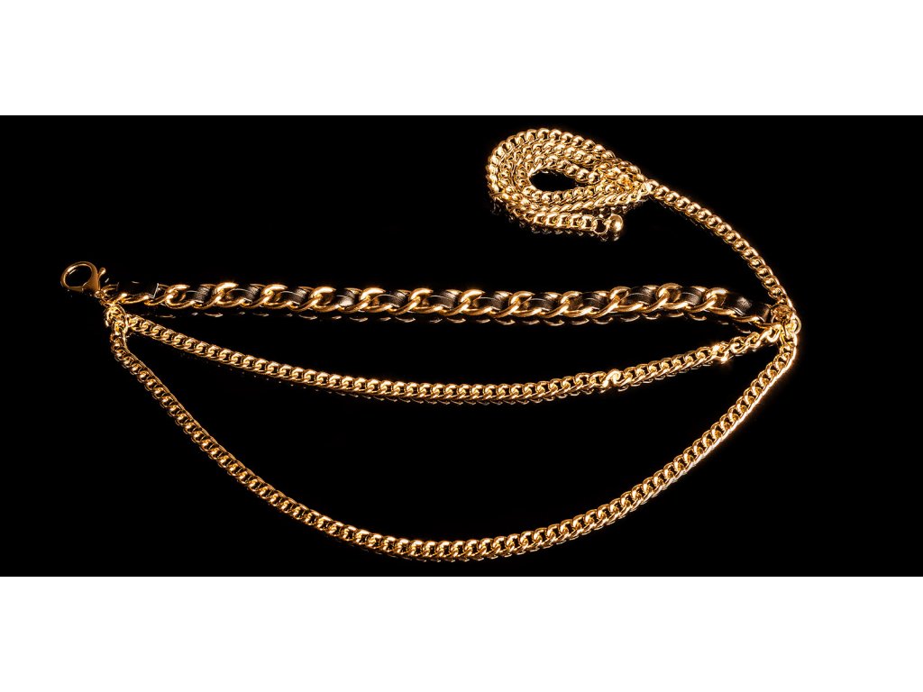 Řetězový pásek Kaelee zlatý