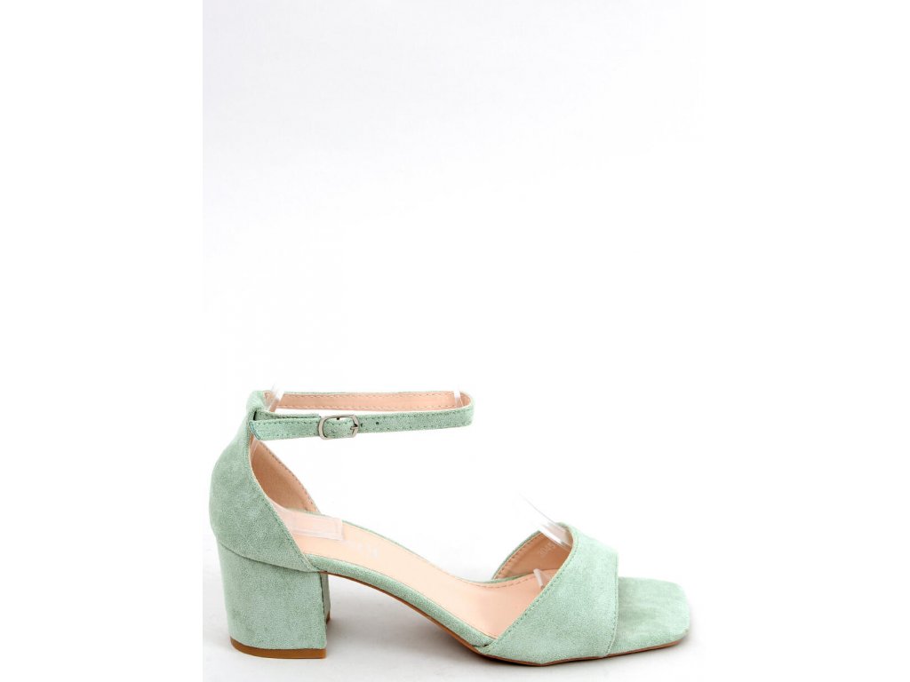 Sandály na podpatku Caryl zelené