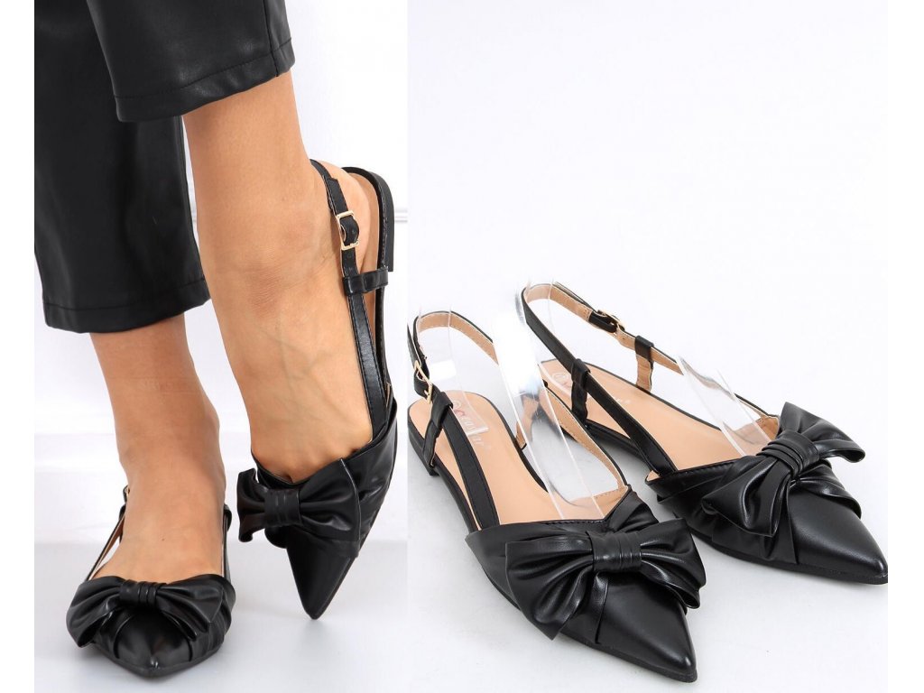 Sandály s mašlí Berlin černé