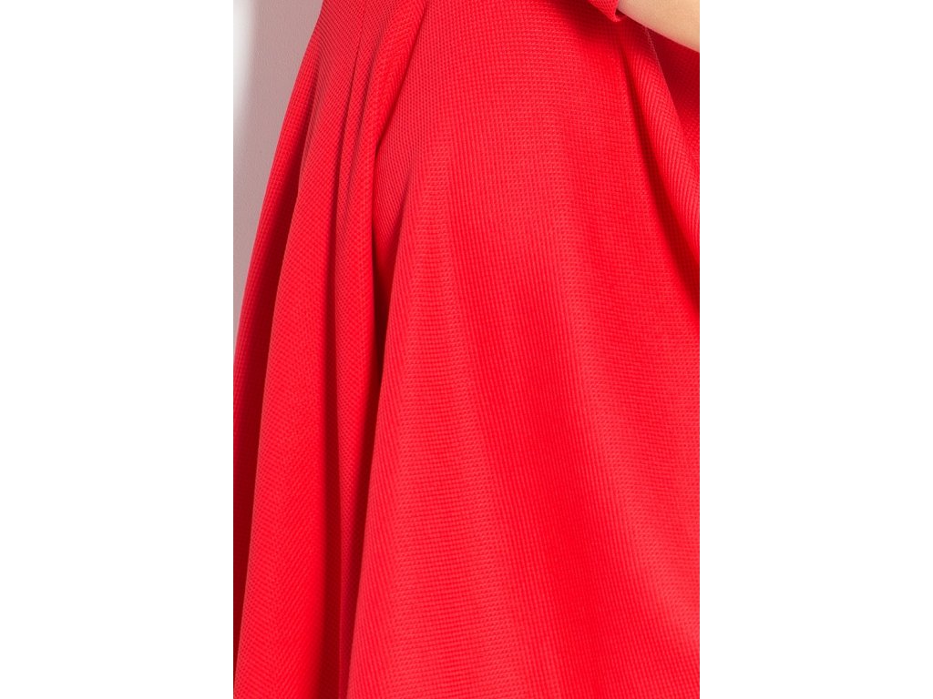 Šaty s rozšířenou sukýnkou Adelle červené