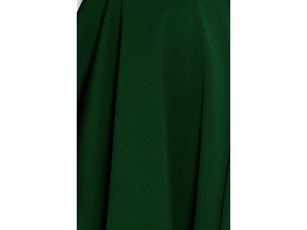 Šaty s rozšířenou sukýnkou Shyla tmavě zelené
