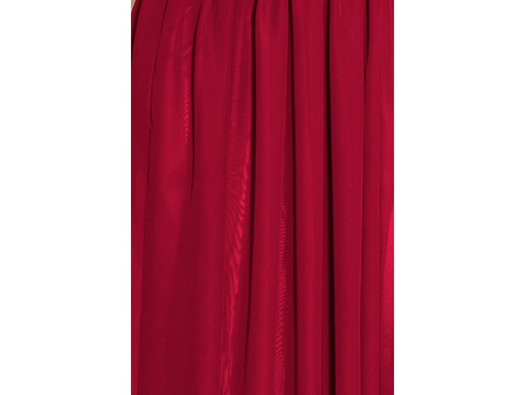 Šifónové maxi šaty Angelina švestkové