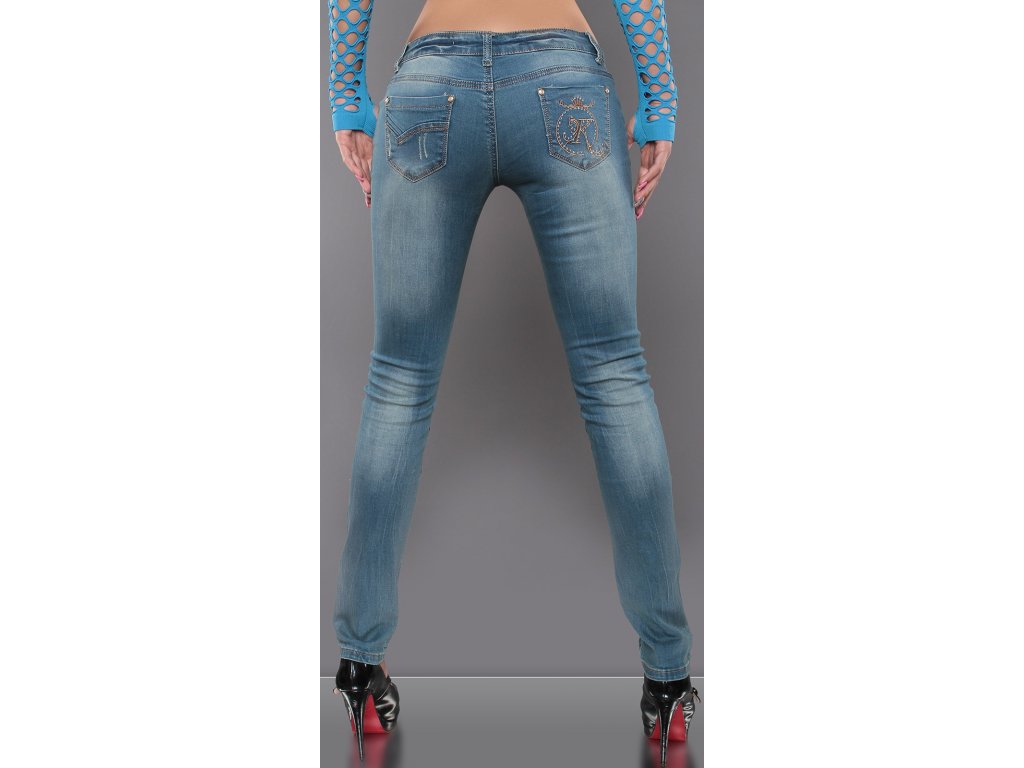 Skinny džíny s trháním