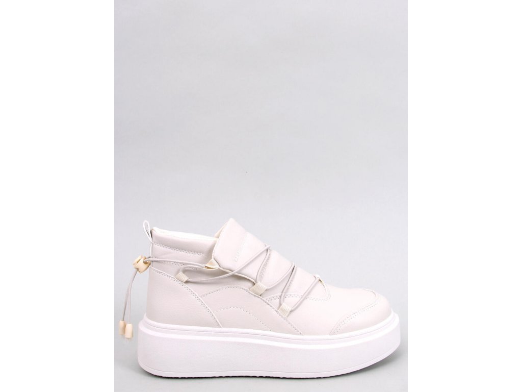 Sneakers na vysoké podrážce Perdita béžové