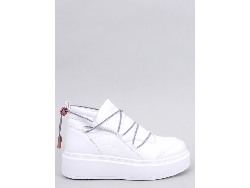 Sneakers na vysoké podrážce Perdita bílé