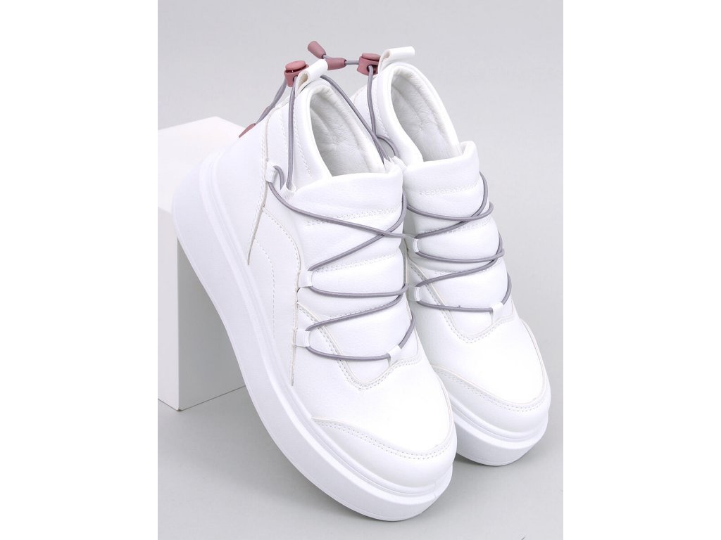 Sneakers na vysoké podrážce Perdita bílé