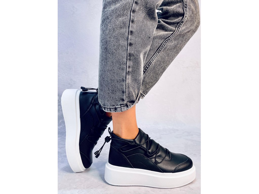 Sneakers na vysoké podrážce Perdita černé