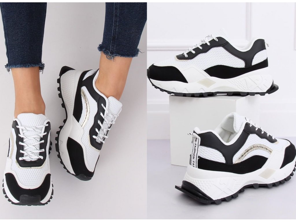 Sportovní boty Blondie černobílé