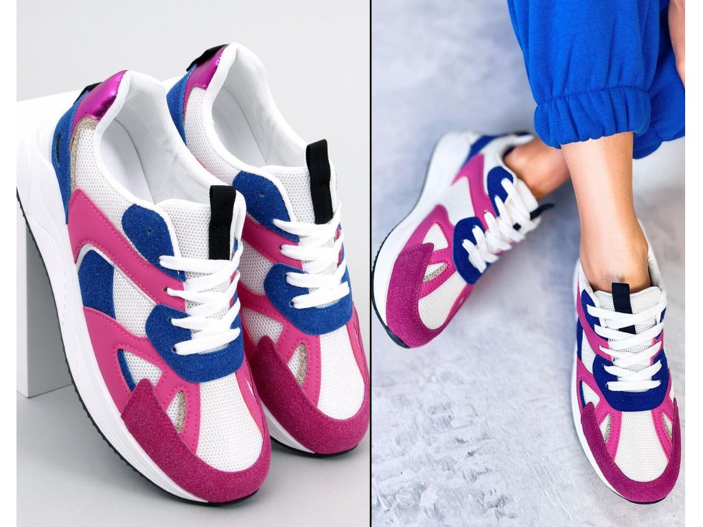 Sportovní boty Donalda modré/růžové