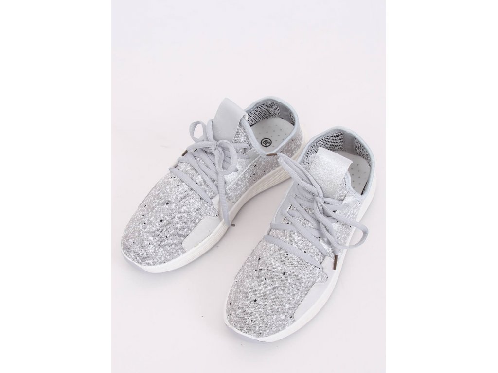Sportovní boty se třpytkami Chanel šedé