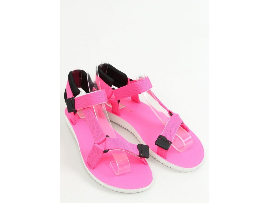 Sportovní sandály Lesley neonově růžové