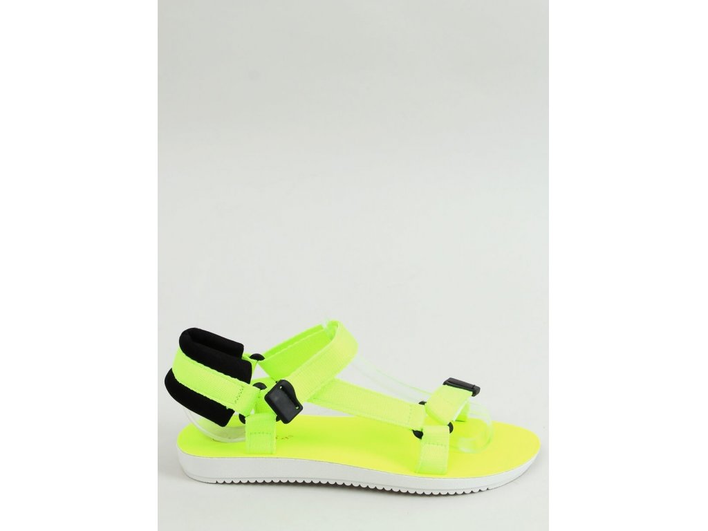 Sportovní sandály Lesley neonově žluté