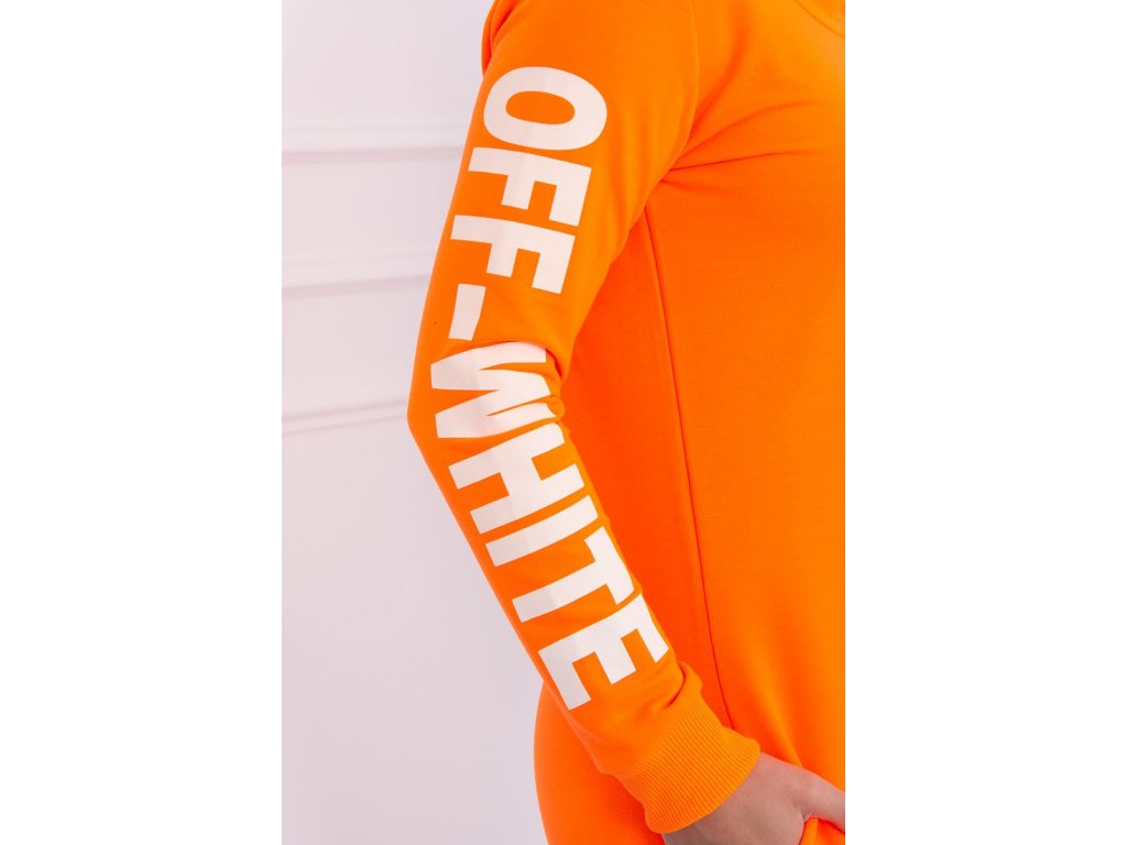 Sportovní šaty s kapucí Anna neonově oranžové