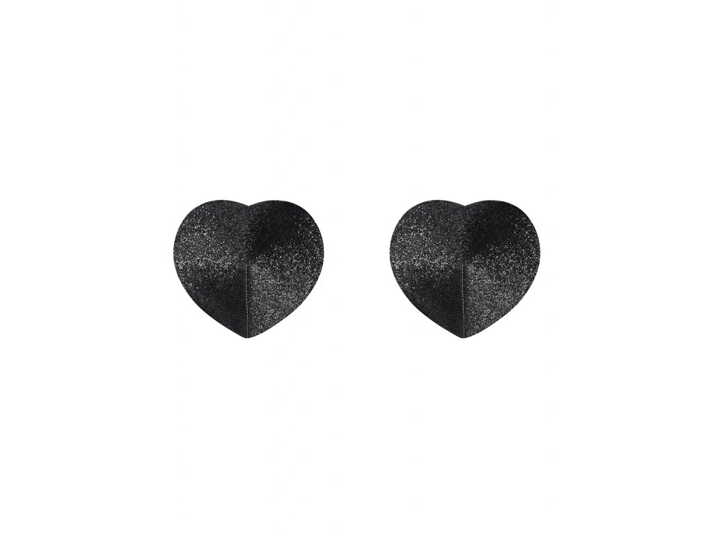 Srdíčkové nálepky na bradavky Sedona černé