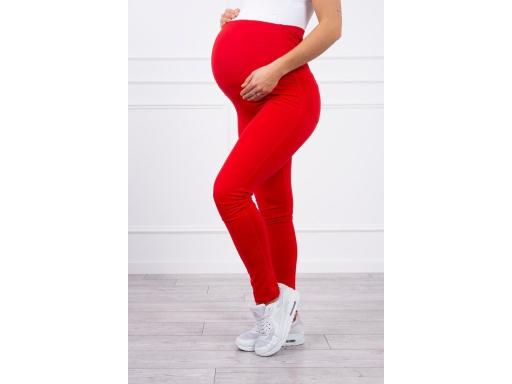 Těhotenské kalhoty Arden červené