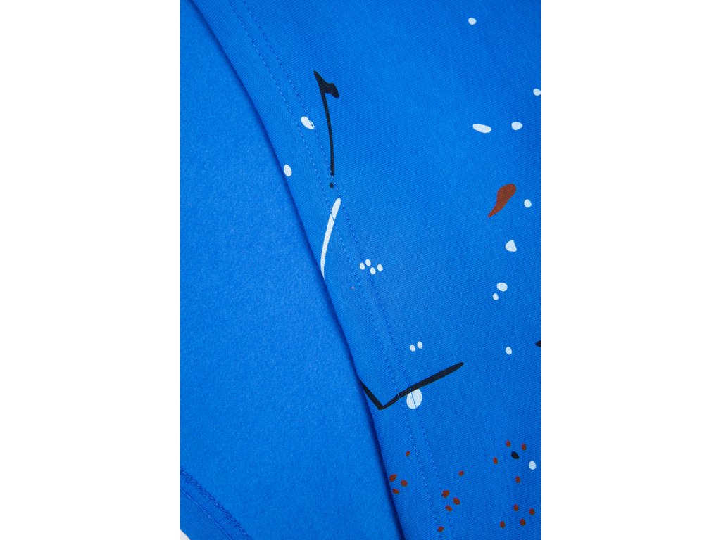 Tepláková souprava s barevným potiskem Trudy modrá
