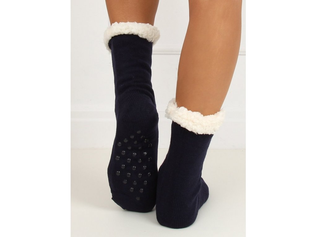 Teplé ponožky s beránkem Pearlie námořnické