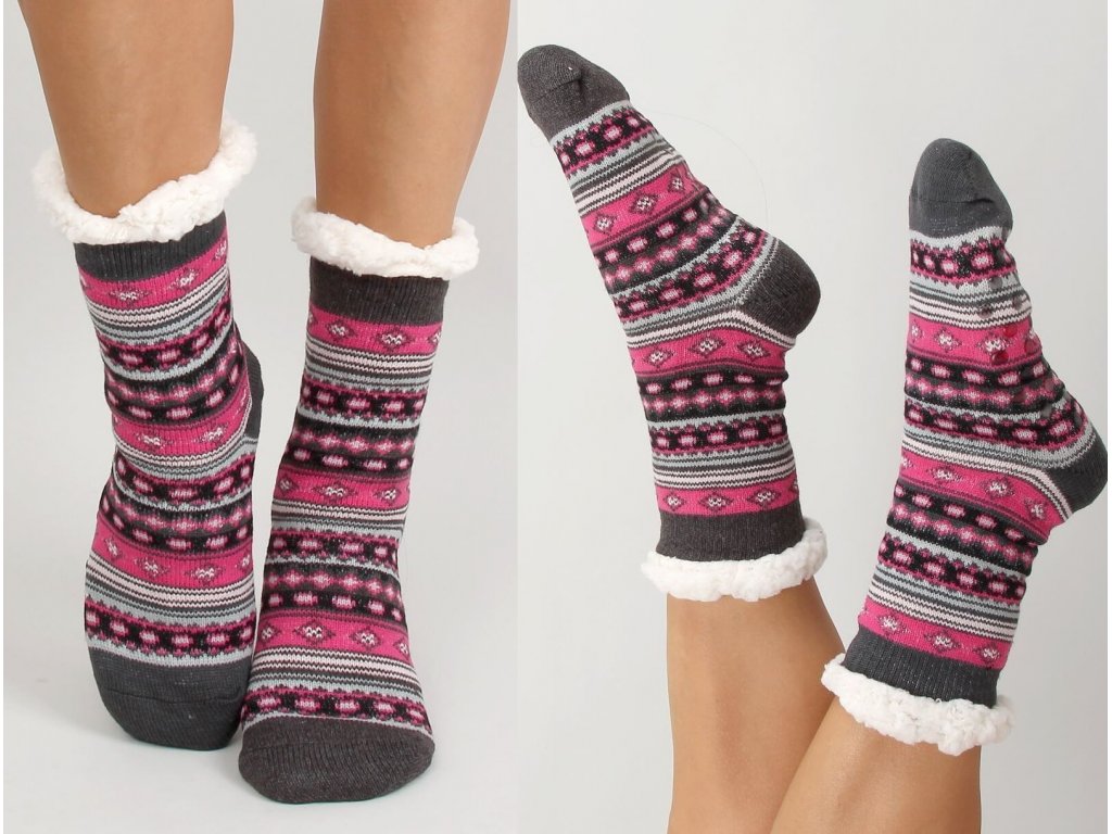 Teplé vánoční ponožky s beránkem Joandra