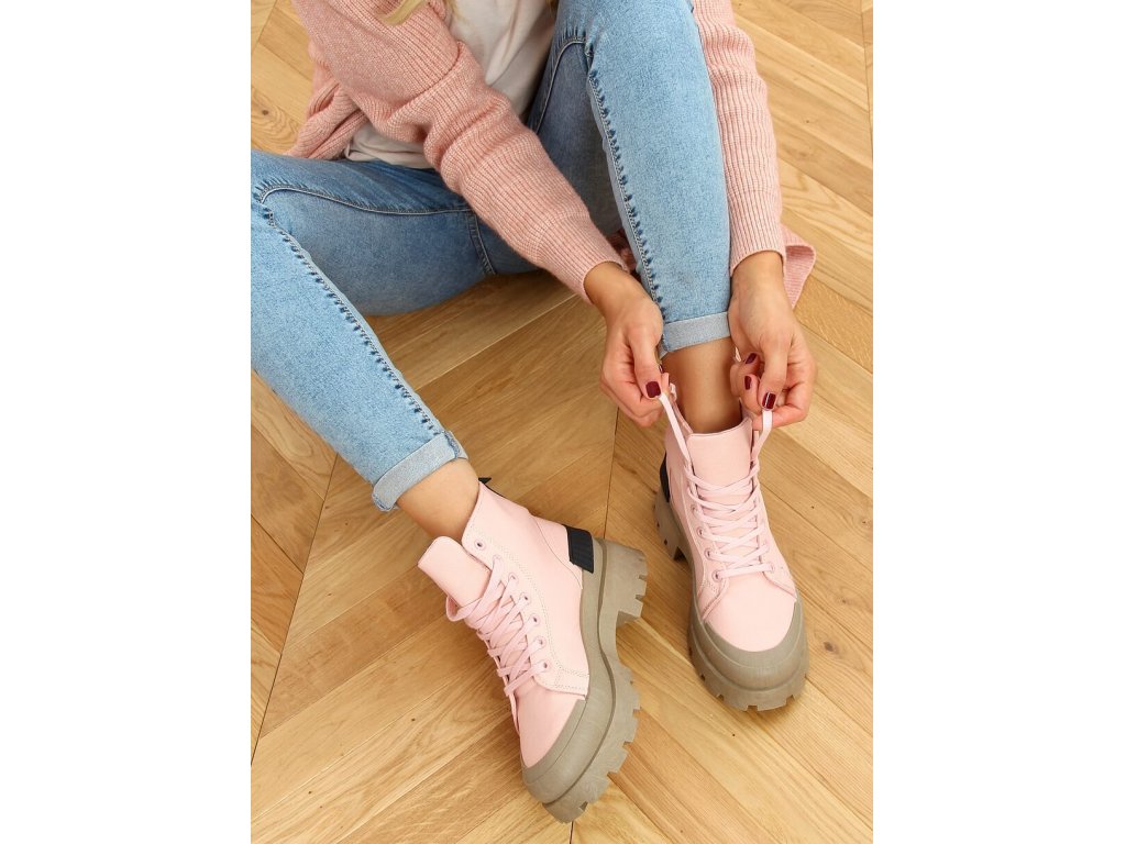 Trekingové boty Marylou růžové