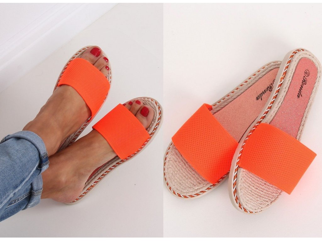 Trendy pantofle Ossia oranžové