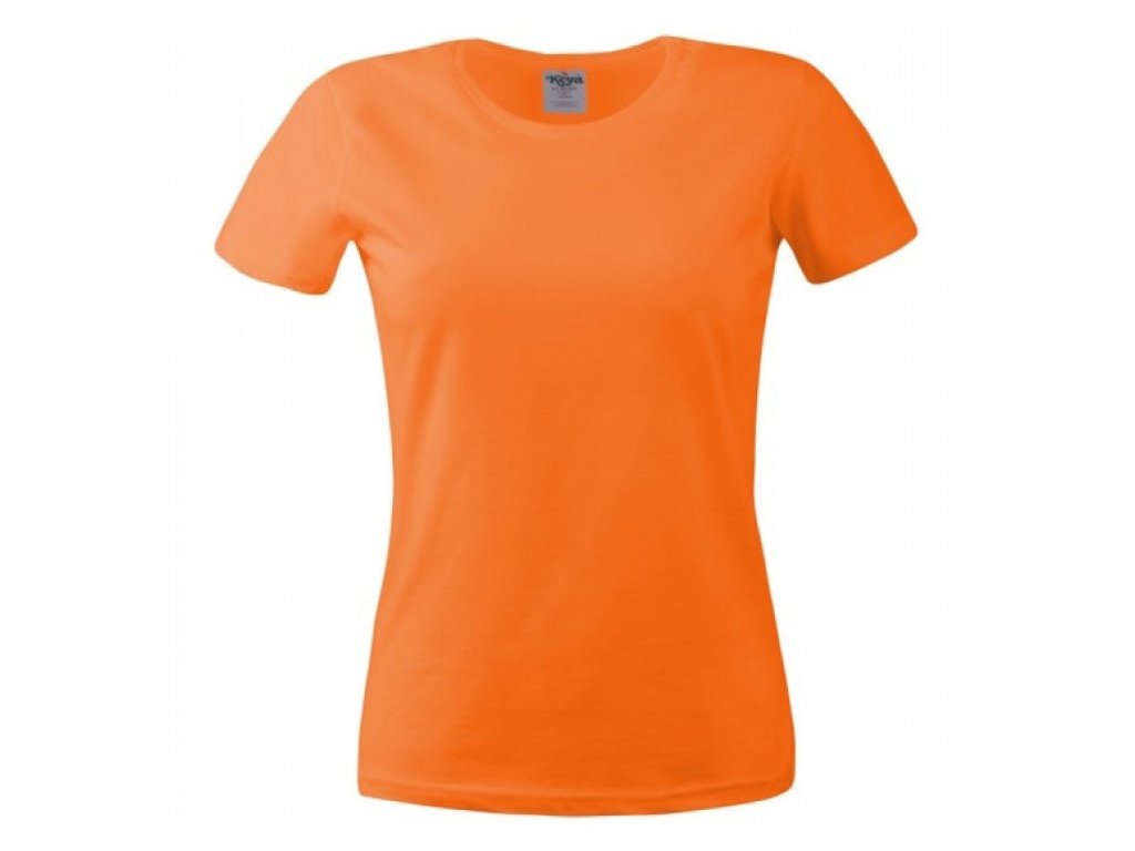Tričko bez potisku Keya Oranžové