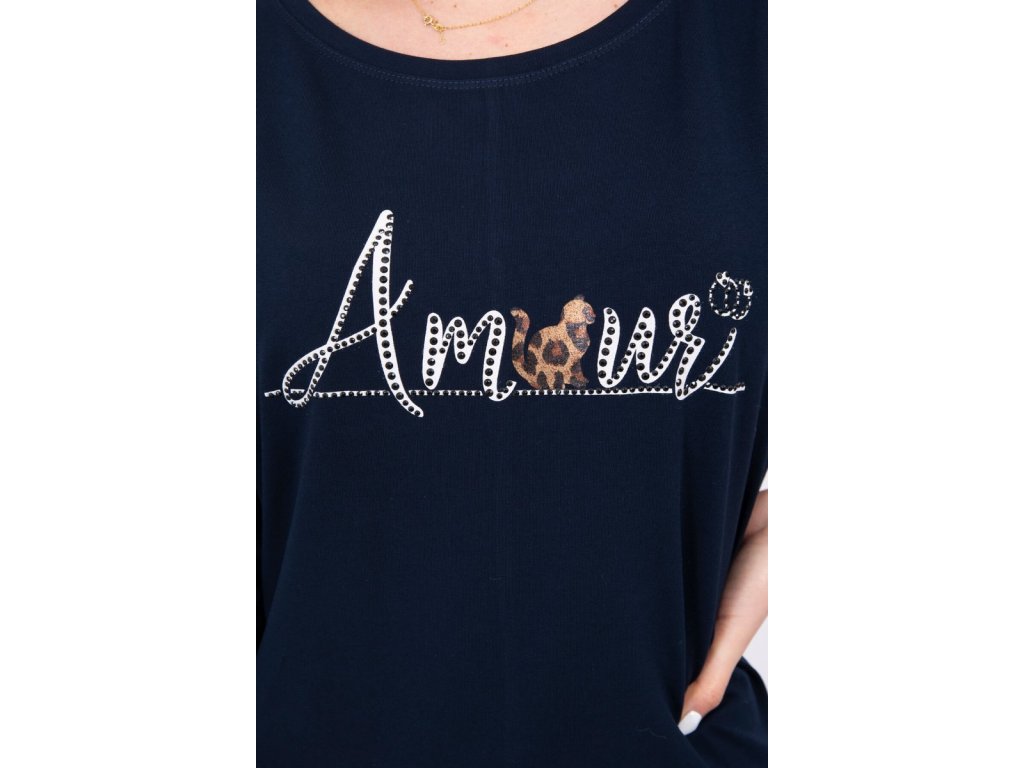 Tričko s nápisem Amour námořnické
