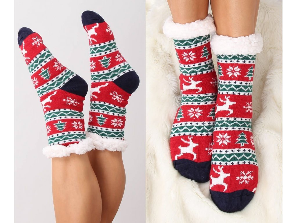 Vánoční ponožky s beránkem June