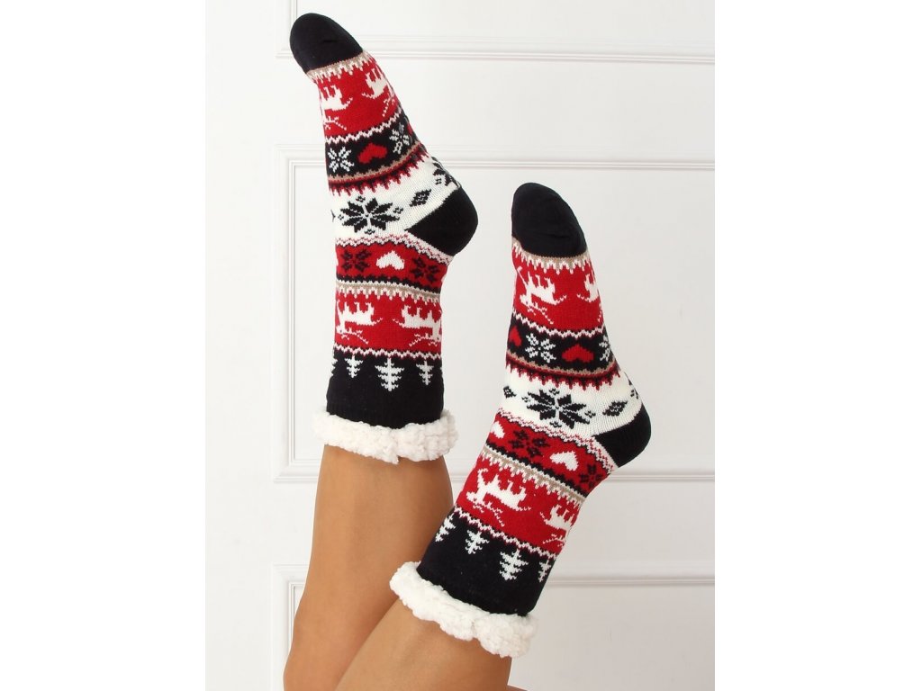 Vánoční ponožky s beránkem Peace