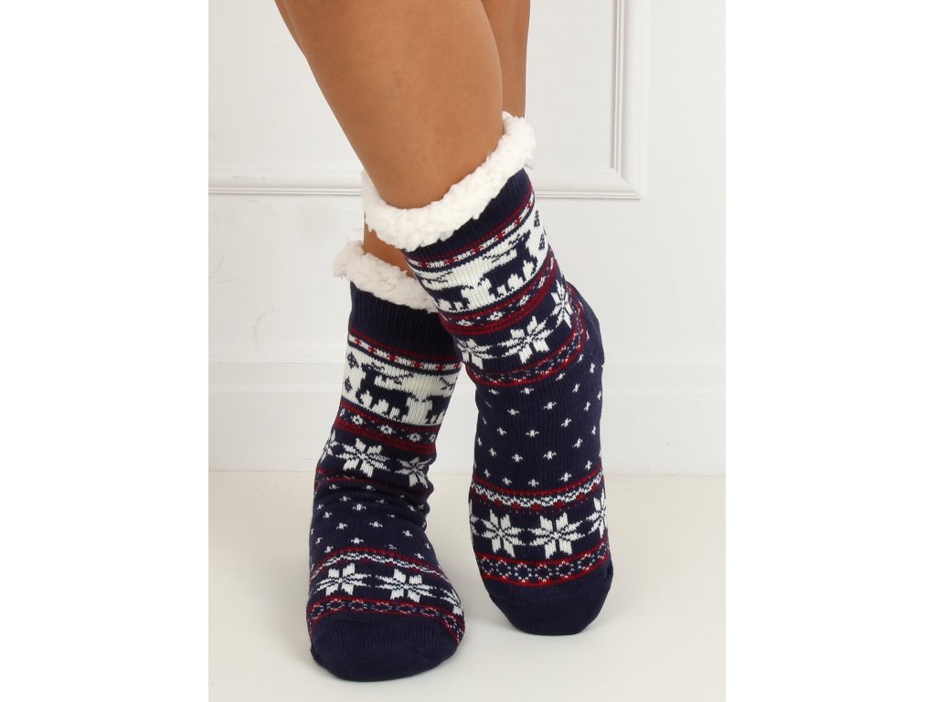 Vánoční ponožky s beránkem Rebecca námořnické