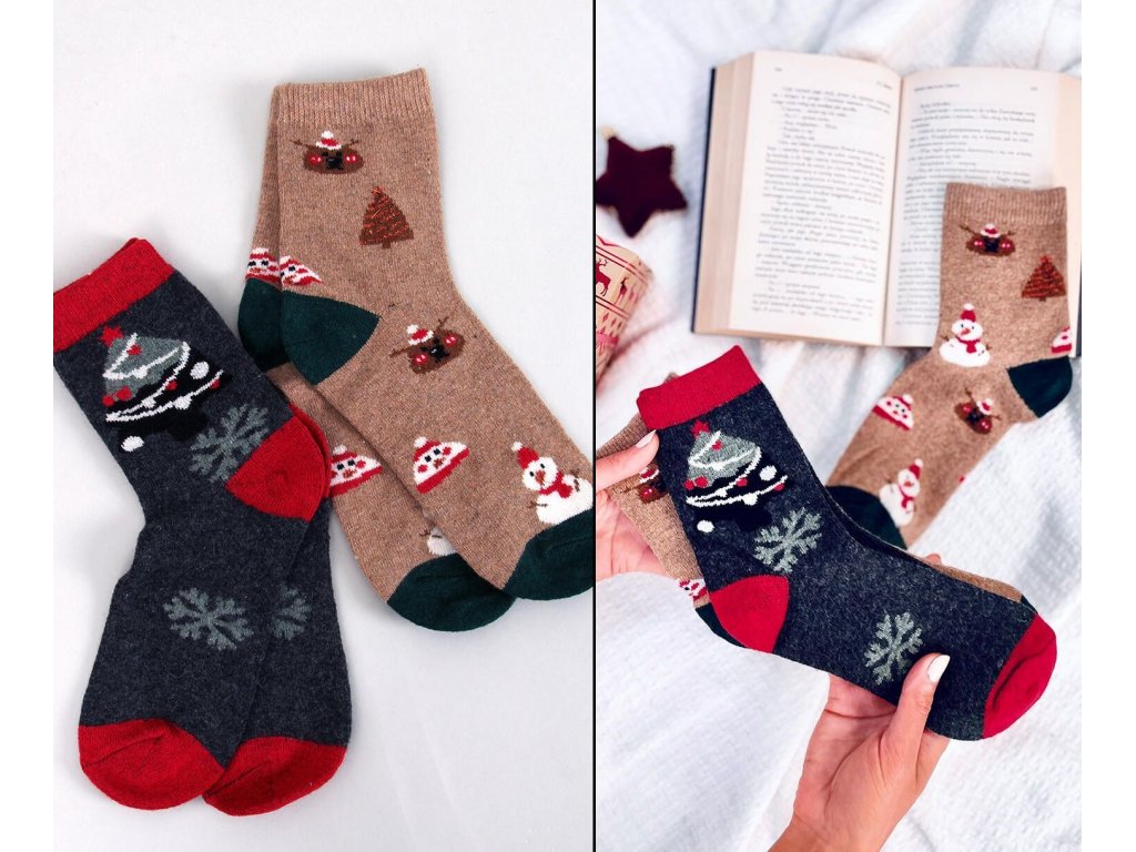Vánoční ponožky Shaquila sada 2 ks