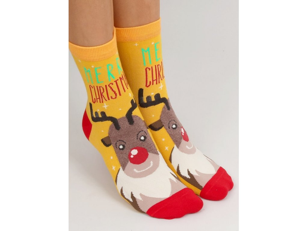 Vánoční vysoké ponožky Lynet