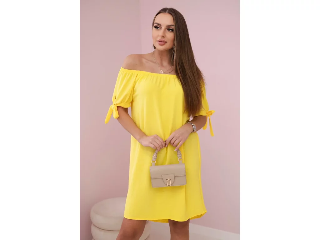 Volné letní šaty Hallie žluté