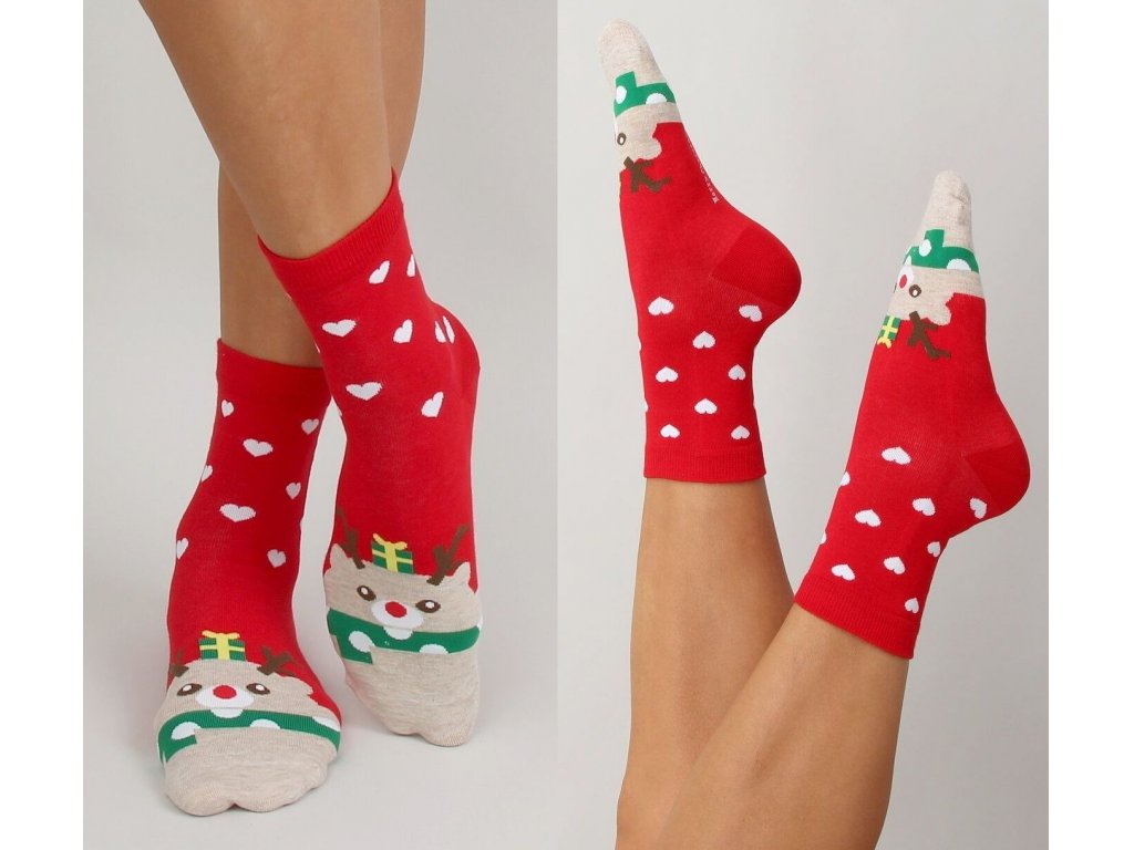 Vysoké vánoční ponožky Abigayle