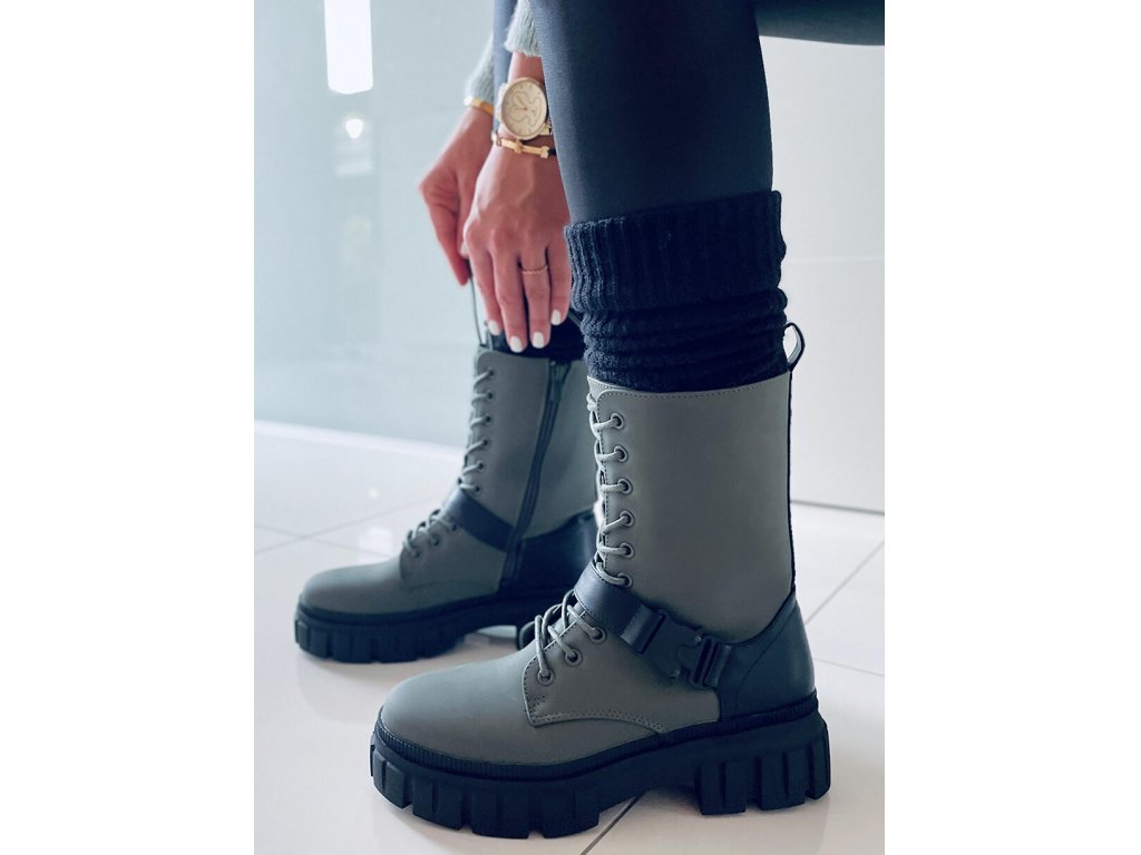 Workery s páskem Love khaki