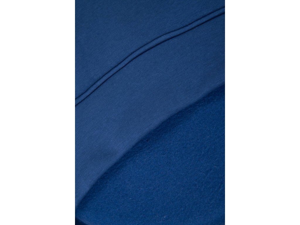 Zateplená oversize dlouhá mikina Chita džínově modrá