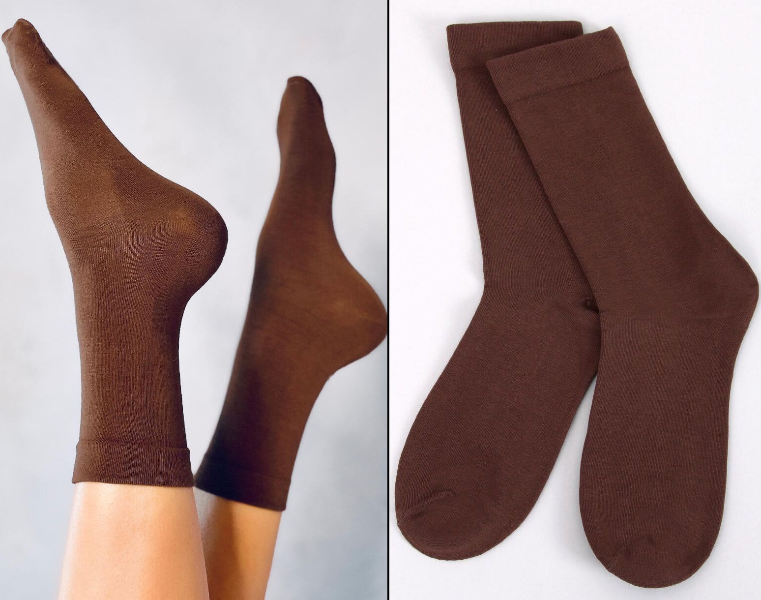 Vysoké ponožky Orna čokoládové Velikost: 39-42