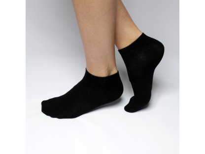 Bambusové kotníkové ponožky Jannah černé